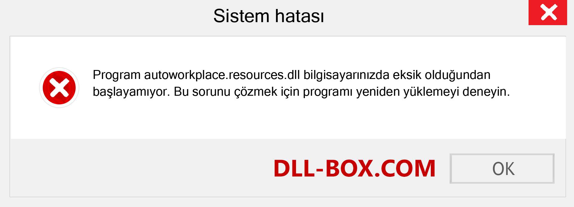 autoworkplace.resources.dll dosyası eksik mi? Windows 7, 8, 10 için İndirin - Windows'ta autoworkplace.resources dll Eksik Hatasını Düzeltin, fotoğraflar, resimler